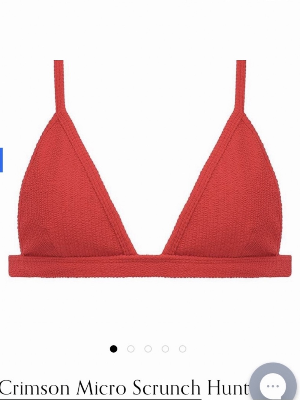 ISO Montce Crimson Micro Scrunch Hunter Top Medium